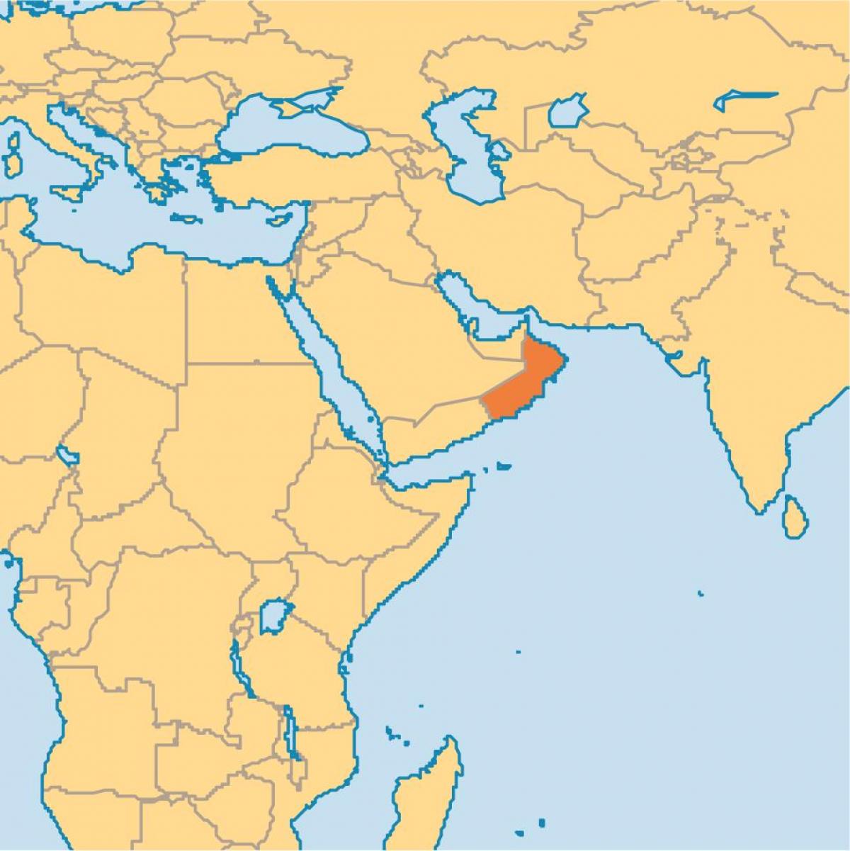 Оман карта карта світу