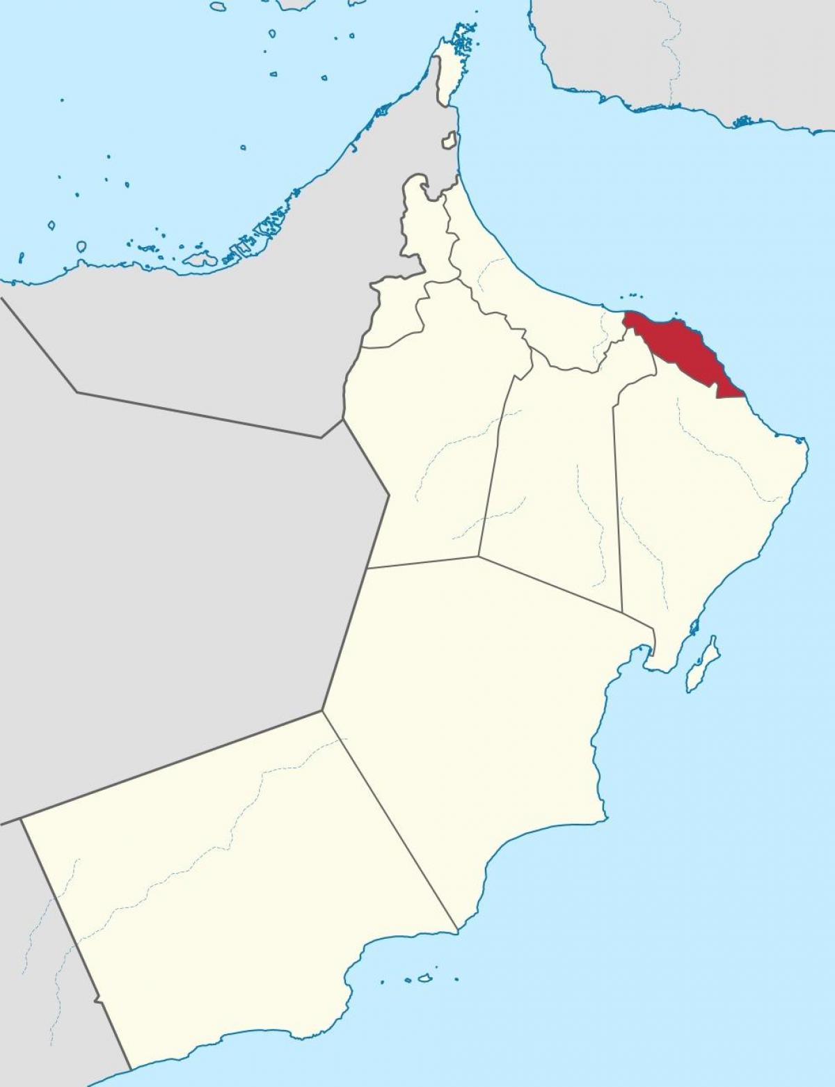 маскат, Оман на карті