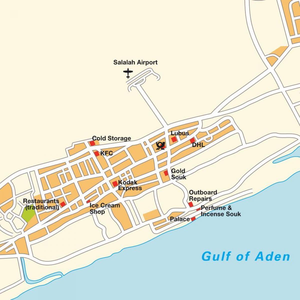 карта салала Оман