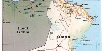 Оман карта з містами